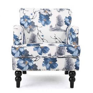 Christopher Knight Home Boaz Fabric Club Chair, Floral Print