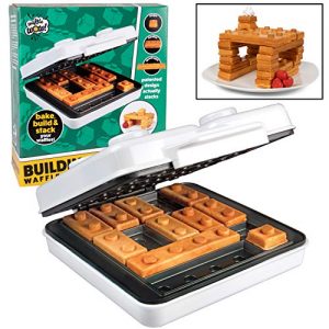 CucinaPro Building Brick Electric Waffle Maker- Cooks Fun, Buildable Waffles in Minutes - As seen on Viral Kickstarter