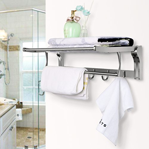 REIDEA Bath Towel Rack 23 Inch Bathroom Shelves Package deal Dimensions: 23.zero x 9.four x 5.5 inches