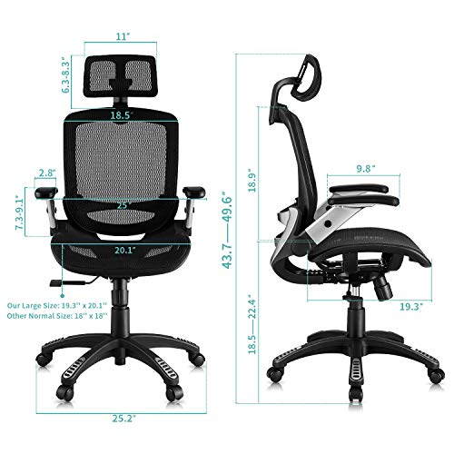 Gabrylly Ergonomic Mesh Office Chair, High Back Desk Chair Bundle Dimensions: 2.Three x 2.Three x 0.Four inches