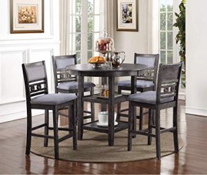 New Classic Furniture Gia Counter Dining Set, Gray
