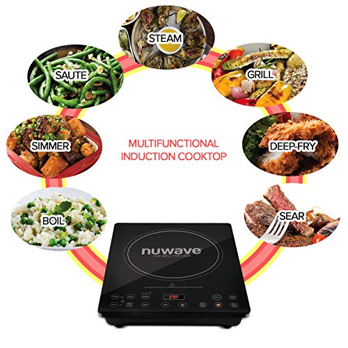 NuWave Precision Induction Cooktop Pro Chef Commercial-Grade NuWave Precision Induction Cooktop Professional Chef Industrial-Grade NSF-Licensed 1800-watt Induction Cooktop With Quick, Protected, Highly effective Induction Cooking Expertise, Automated Shutoff, Programmable Stage Cooking Capabilities, Delay Function &amp; Temperature Vary Be.