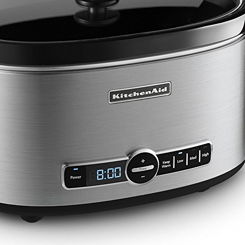 KitchenAid 6-Qt. Slow Cooker with Standard Lid - Stainless Steel Guarantee: 1 yr restricted