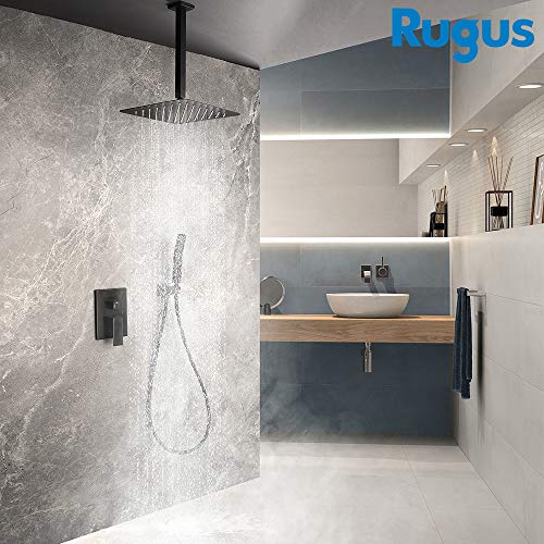 Rugus Ceiling Shower System，Luxury Rain Mixer Shower Combo Set Package deal Dimensions: 17.eight x 13.2 x 6.1 inches
