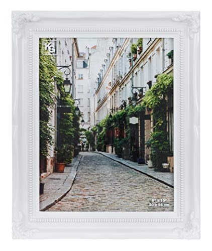 kieragrace Traditional Luxury-Frames, 8 by 10-Inch, White