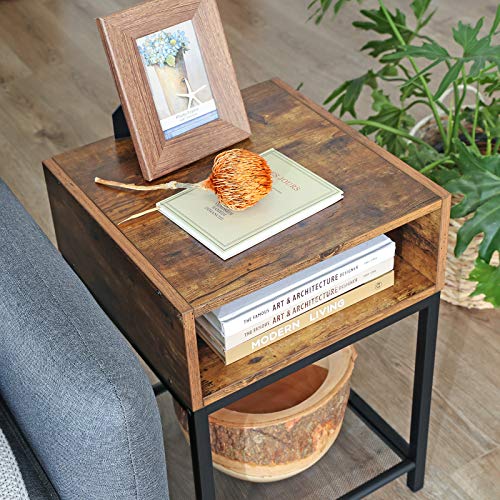 VASAGLE INDESTIC Nightstand, End Table with Open Compartment Package deal Dimensions: 15.7 x 15.7 x 22.eight inches