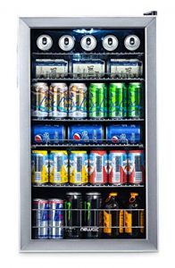 NewAir 126 Can Freestanding Beverage Fridge, Stainless Steel - Limited Edition Design