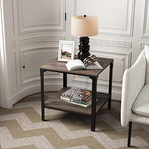 IRONCK End Tables Living Room, Side Table with Storage Shelf Deal
