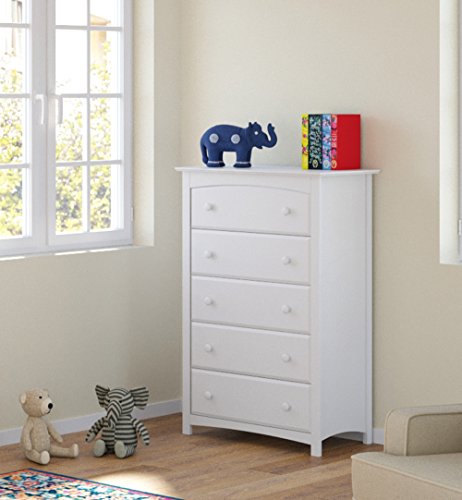 Storkcraft Kenton 5 Drawer Universal Dresser, White, Kids Bedroom Dresser Launch Date: 2015-04-07T00:00:01Z