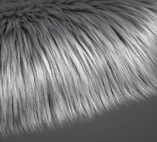 Super Soft Fluffy Rug Faux Fur Area Rug, Fur Rugs for Bedroom Tremendous Tender Fluffy Rug Fake Fur Space Rug, Fur Rugs for Bed room, Fuzzy Carpet for Residing Room, 2x4 Ft, Ciicool (Gentle Gray).