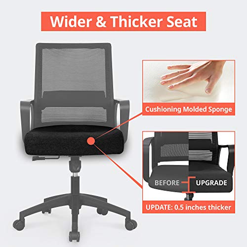 Computer Desk Chair,NEO CHAIR Gaming Bulk Business Ergonomic NEO CHAIR Workplace Chair Pc Desk Chair Gaming Bulk Enterprise Ergonomic Mid Again Cushion Lumbar Assist with Wheels Snug Black Mesh Racing Seat Adjustable Swivel Rolling Government.