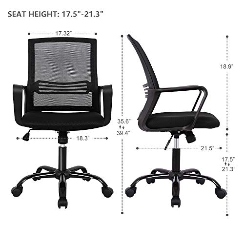 Smugdesk Ergonomic Lumbar Support Mesh Office Task Computer Desk Chair Package deal Dimensions: 22.1 x 21.7 x 35.eight inches