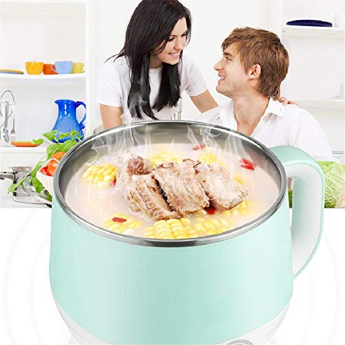 Dezin Hot Pot Electric with Steamer, 1.5L Rapid Noodles Cooker, Non-Stick  Electric Pot Perfect for Ramen, Egg, Pasta, Dumplings, Soup, Porridge