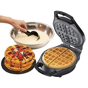 J-Jati Waffle Maker Belgian Waffle Maker Machine Belgian Waffle Maker for Individual Waffles, Paninis, Hash browns, other on the go Breakfast, Lunch, or Snack White SW228-W