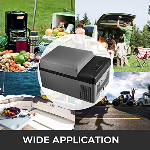 VBENLEM 20L Portable Car Refrigerator 21 Quart LG Compact VBENLEM 20L Moveable Automobile Fridge 21 Quart LG Compact RV Fridge 12/24V DC &amp; 110-240V AC Automobile Automobile Truck Boat Mini Electrical Freezer for Driving Journey Fishing Out of doors and Dwelling Use -4°F-50°F.