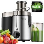 Juicer Centrifugal Juicer Machine Wide 3” Feed Chute Juice Extractor Easy to Clean, Fruit Juicer with Pulse Function and Multi Speed control, Anti-drip , Stainless Steel BPA-Free