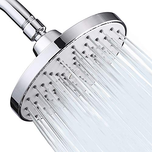 Aisoso High Pressure Shower Head 6 Inch Rain Modern Luxury Rainfall Showerhead Chrome Plated for Easy Replacement Your Bathroom Shower Heads