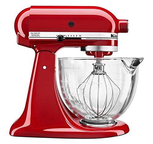KitchenAid 5-Qt. Tilt-Head Stand Mixer with Glass Bowl and Flex Edge Beater Guarantee: 2 yr problem free substitute guarantee