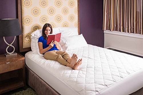 Hypoallergenic Quilted Stretch-to-Fit Mattress Pad by Hanna Kay Hypoallergenic Quilted Stretch-to-Match Mattress Pad by Hanna Kay, 10 12 months Guarantee-Clyne Assortment (King).