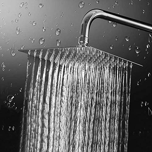 Luxury Showers with NearMoon's High Pressure Rain Shower Head - 8 Inch Square Stainless Steel ShowerHead for an Awesome Shower Experience, Perfect for Any Bathroom (Chrome Finish) High Pressure Rain Shower Head has truly transformed my shower experience. The stylish and durable stainless steel construction, coupled with a chrome finish, not only adds a touch of elegance to my bathroom but also ensures the highest rust resistance. The extra-large 8-inch wide designer rain shower head, equipped with 100 silicon nozzles, provides a powerful rainfall even in low-pressure areas. The swivel ball connector allows me to adjust the angle to my liking, ensuring a customizable and luxurious shower experience. The self-cleaning nozzles with flexible silicone jets prevent lime scale build-up, offering maintenance-free enjoyment and a relaxing rain shower after a long day.