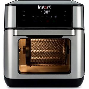 Instant Vortex Plus 7-in-1 Air Fryer, Toaster Oven, and Rotisserie Oven, 10 Quart, 7 Programs, Air Fry, Rotisserie, Roast, Broil, Bake, Reheat, and Dehydrate
