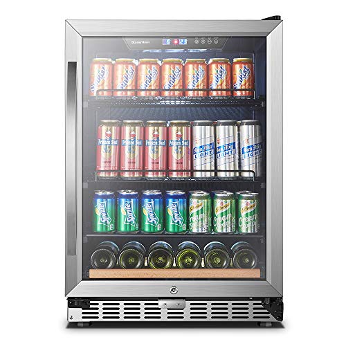 24 Inch 110 Cans, Sinoartizan Built-in Beverage Refrigerator