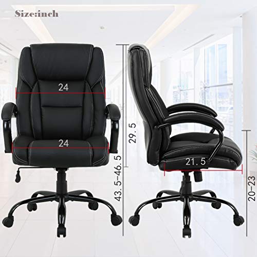 Big and Tall Office Chair 500lbs Desk Chair Ergonomic Computer Chair High Bundle Dimensions: 46.three x 28.three x 31.5 inches