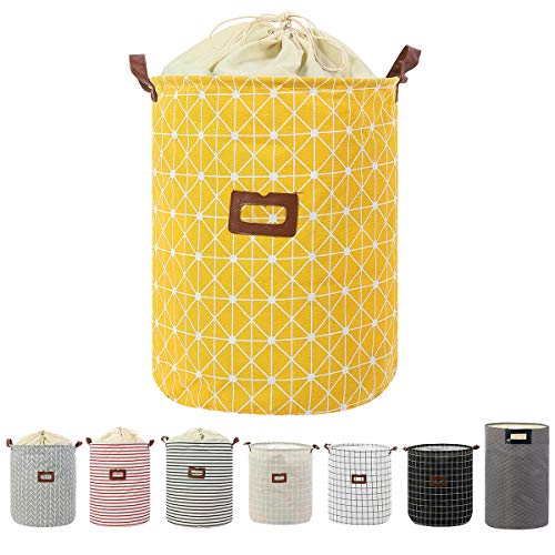 Clothes Laundry Hamper Storage Bin Large Collapsible Storage Basket Kids Canvas Laundry Basket for Home Bedroom Nursery Room (PATTERN-04)