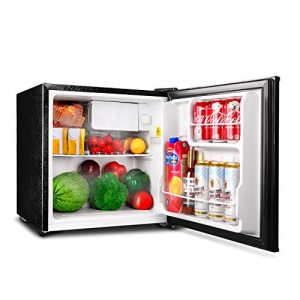 TACKLIFE Compact Refrigerator, 1.6 Cu.Ft(Holds 40 Cans), Mini Refrigerator with Freezer, Energy Star Single Reversible Door, Super Quiet, for Dorm, Office, RV, Garage, Apartment, Black-MPBFR161