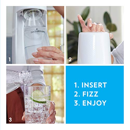 SodaStream Jet Sparkling Water Maker (Silver), with CO2 Guarantee: 2 Years