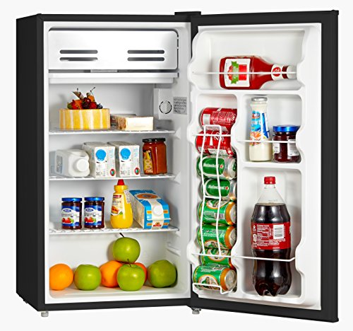 Midea Refrigerator, 3.3 Cubic Feet, Black Midea WHS-121LB1 Fridge, 3.Three Cubic Toes, Black.