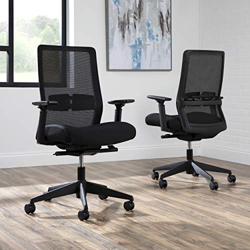 HON BASYX Biometryx Commercial-Grade Task Chair, Office Chair, in Black (BSX155VA10T)