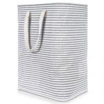 Lifewit 23.6" Freestanding Laundry Hamper Collapsible Large Clothes Basket with Easy Carry Extended Handles for Clothes Toys, Grey