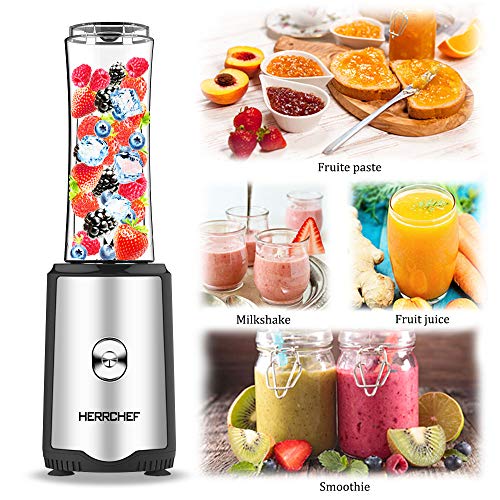 HERRCHEF Smoothie Blender, Blender for Shakes and Smoothies, 350W