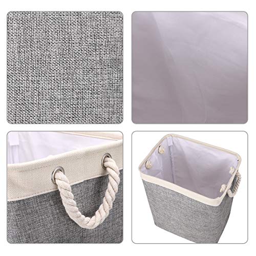 DYD Laundry Basket with Handles Linen Hampers DYD Laundry Basket with Handles Linen Hampers for Laundry Storage Baskets Built-in Lining with Detachable Brackets Well-Holding Upgrade Foldable Laundry Hamper for Toys Clothing Organization.