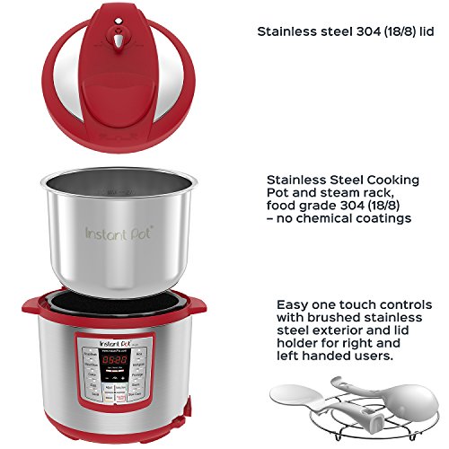 Instant Pot Lux 6-in-1 Electric Pressure Cooker, Slow Cooker On the spot Pot Lux 6-in-1 Electrical Strain Cooker, Sluggish Cooker, Rice Cooker, Steamer, Saute, and Hotter|6 Quart|Pink|12 One-Contact Packages.