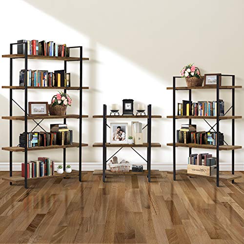 Sorbus Bookshelf 4 Tiers Open Vintage Rustic Bookcase Storage Organizer Bundle Dimensions: 41.Four x 13.zero x 55.zero inches
