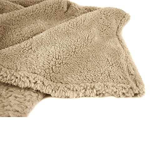 PAVILIA Luxury Sherpa Twin Size Bed Blanket PAVILIA Luxurious Sherpa Twin Measurement Mattress Blanket | Fluffy, Plush, Shaggy, Giant Throw for Sofa, Couch | Delicate, Light-weight, Microfiber | Stable Taupe Brown Bedding Blanket | 60 x 80 Inches.