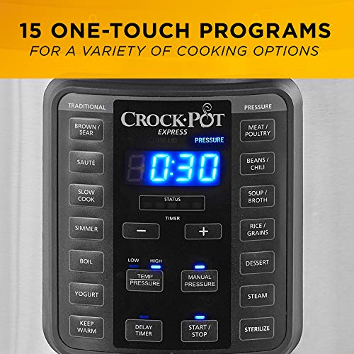 Crock-Pot 10-Qt. Express Crock Multi-Cooker with Easy Release Steam Dial Crock-Pot 2097588 10-Qt. Specific Crock Multi-Cooker with Simple Launch Steam Dial, 10QT, Stainless Metal.