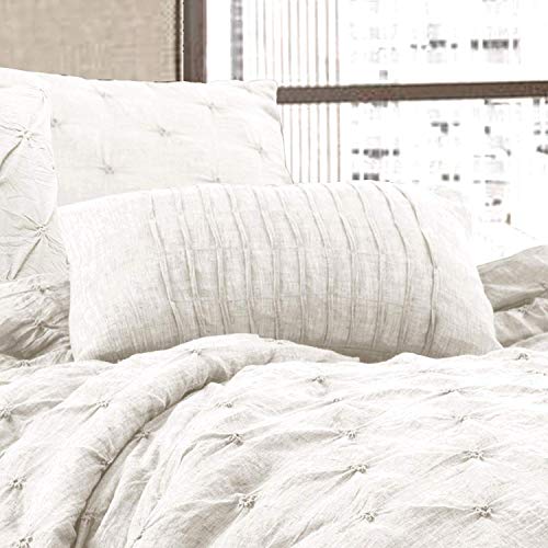 Lush Décor Ravello Shabby Chic Style Pintuck White 5 Piece Comforter Set Lush Décor Ravello Shabby Stylish Model Pintuck White 5 Piece Comforter Set with Pillow Shams - King Comforter Set.