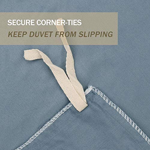 NANKO Duvet Cover Set Queen, 3 Piece NANKO Cover Cowl Set Queen, Three Piece - 1200 TC Lodge Luxurious Microfiber Down Comforter Quilt Bedding Covers with Deco Buttons, Zipper, Ties - Fashionable Type for Males Ladies Bed room, Grey/Gray.
