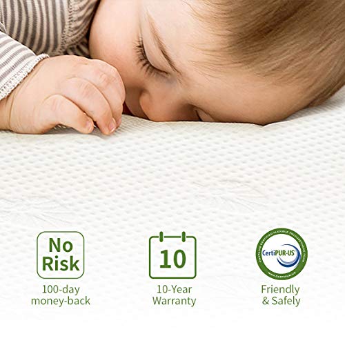 Dourxi Crib and Toddler Mattress - Ideal Breathable and Quiet Foam Mattress Dourxi Crib and Toddler Mattress - Superb Breathable &amp; Quiet Foam Mattress Airflow Sleep Floor with Detachable Washable Outer Cowl, Light-weight Crib Mattress.