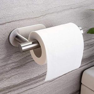 Taozun Toilet Paper Holder Self Adhesive Bathroom Paper Towel Roll Holder Wall Mount, SUS 304 Stainless Steel