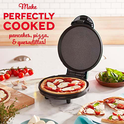 Dash 8” Express Electric Round Griddle for Pancakes, Cookies, Burgers Sprint DMG8100AQ 8” Specific Electrical Spherical Griddle for Pancakes, Cookies, Burgers, Quesadillas, Eggs &amp; different on the go Breakfast, Lunch &amp; Snacks, with Indicator Gentle + Included Recipe E-book, Aqua.