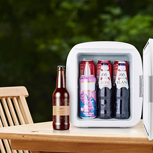 AstroAI Mini Fridge 12 Can Portable Electric Cooler and Warmer AstroAI Mini Fridge 12 Can Portable Electric Cooler and Warmer AC/DC for Bedroom, Food, Skincare, Breast Milk, Medications, Home Office and Travel (Father's Day Gifts).