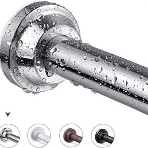Shower Curtain Rod 42-71 inches,HabiLife Never Rust Non-Slip Spring Tension Curtain Rod No Drilling Stainless Steel Curtain Rod Use Bathroom Kitchen