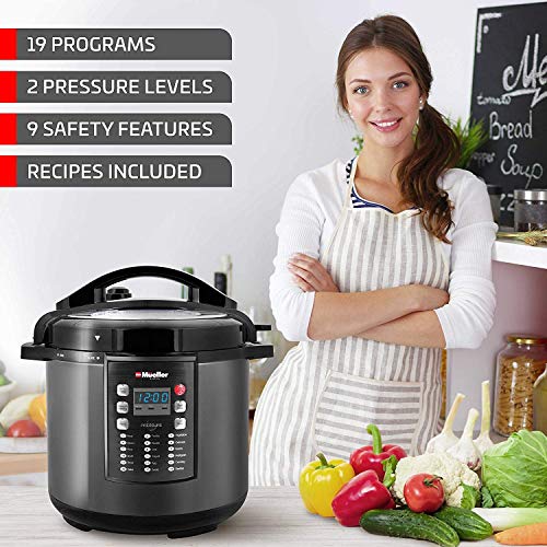 Pressure Cooker Instant Crock 10-in-1 Pot Pro Series 19 Program 6Q Guarantee: Producers Guarantee