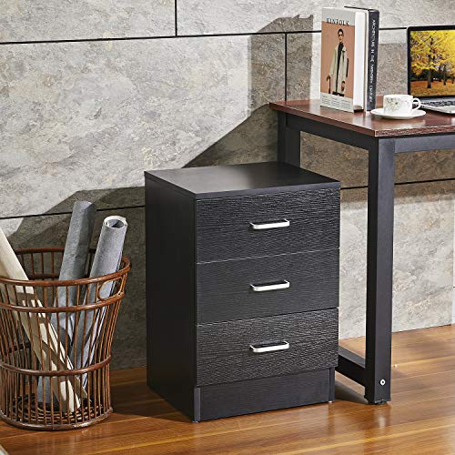 GreenForest Vertical File Cabinet 3 Drawers for Home Office GreenForest Vertical File Cabinet 3 Drawers for Home Office File Storage Under Desk Letter Size/A4 Black.