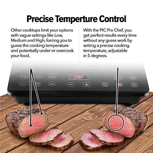 NuWave Precision Induction Cooktop Pro Chef Commercial-Grade NuWave Precision Induction Cooktop Professional Chef Industrial-Grade NSF-Licensed 1800-watt Induction Cooktop With Quick, Protected, Highly effective Induction Cooking Expertise, Automated Shutoff, Programmable Stage Cooking Capabilities, Delay Function &amp; Temperature Vary Be.