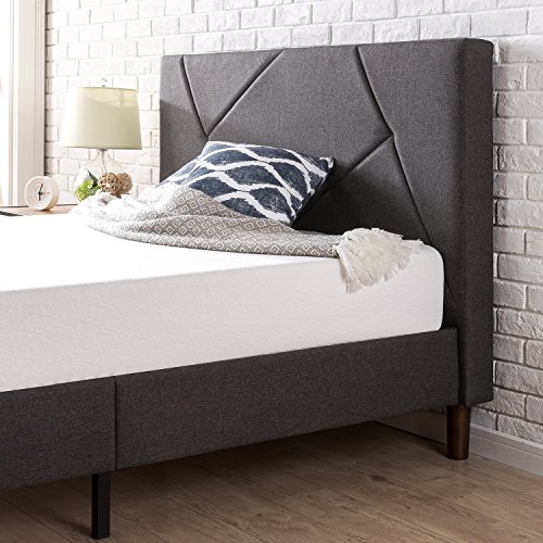 Zinus Judy Upholstered Platform Bed Frame Package deal Dimensions: 79.2 x 57.1 x 43.1 inches